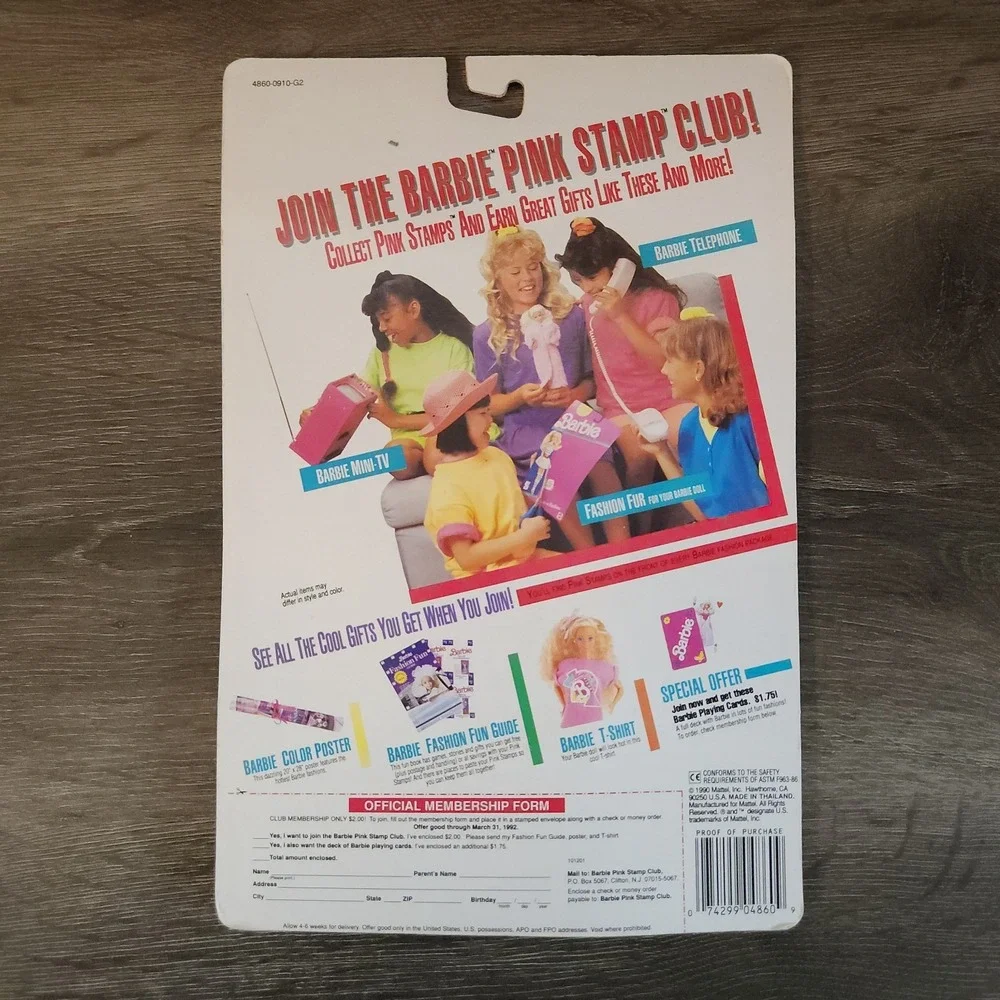 Vintage Mattel Barbie Fashions Lot of 3 MY FIRST 1990 #4860 #4853 #3399 NFRB NEW